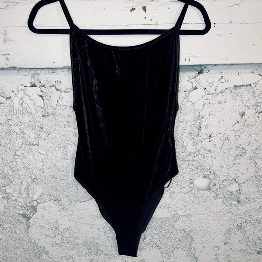 Brown Velvet Bodysuit