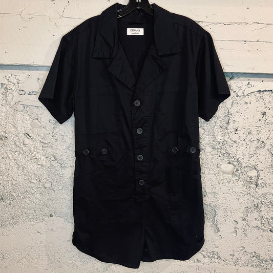 Coverall Button-up Romper